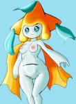 3_fingers anthro anthrofied blue_background breasts dark-moltres eyelashes female happy jirachi legendary_pokémon nintendo nipples nude pink_skin plain_background pokémon shadow shiny smile solo standing teal_eyes video_games white_skin
Rating: Explicit
Score: 3
User: forkU
Date: September 20, 2013