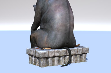 ambiguous_gender arms_tied big_butt bound butt butt_crush duo facesitting feral legs_tied questionable_consent sitting sitting_on_another size_difference tail drages elephant elephantid human mammal proboscidean 3d_(artwork) digital_media_(artwork)