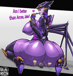 areola big_breasts big_butt bodily_fluids breasts butt cunnilingus deseptekon duo facesitting female genital_fluids genitals hair machine male male/female nipples not_furry nude open_mouth oral sex simple_background sitting sitting_on_another size_difference smile text vaginal albinion hasbro takara_tomy transformers transformers:_prime transformers_aligned_continuity airachnid cybertronian human humanoid mammal robot absurd_res digital_media_(artwork) english_text hi_res