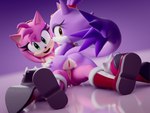 anthro anus breasts butt clothing duo female female/female footwear fur genitals gloves green_eyes handwear nipples nude open_mouth pink_body pink_fur purple_body purple_fur pussy sex simple_background tail yellow_eyes ganondork milambre71_(modeler) sega sonic_the_hedgehog_(series) amy_rose blaze_the_cat domestic_cat eulipotyphlan felid feline felis hedgehog mammal 3d_(artwork) 4:3 digital_media_(artwork) hi_res