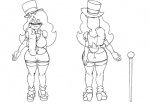 activision anthro bandicoot big_breasts big_butt breasts butt cleavage clothed clothing crash_bandicoot_(series) female huge_breasts mammal marsupial monochrome omegazuel solo tawna_bandicoot