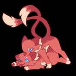 ahegao ambiguous_gender anal anal_penetration bite blue_eyes duo feral intraspecies looking_pleasured male male/male paws penetration red_body selfcest square_crossover tail luxx nintendo pokemon mewsona_(luxx) generation_1_pokemon legendary_pokemon mew_(pokemon) pokemon_(species) 1:1 alpha_channel