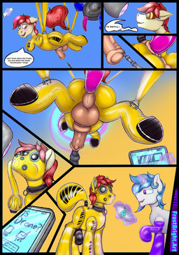 anal anal_penetration animal_genitalia animal_penis balls blush brainwashing clothing dialogue drone dronification duo equine_genitalia equine_penis feral flared_penis genitals hair horn hypnosis hypnotic_eyes hypnotic_screen latex latex_clothing latex_legwear latex_mask latex_skinsuit latex_stockings legwear male male/male mask medial_ring mind_control object_in_urethra penetration penis quadruped questionable_consent ringed_eyes skinsuit sounding_rod speech_bubble stockings submissive submissive_male suspension tablet text tight_clothing urethral urethral_penetration askfrosty hasbro my_little_pony mythology fan_character frost_bright earth_pony equid equine horse mammal mythological_creature mythological_equine pony unicorn absurd_res comic english_text hi_res