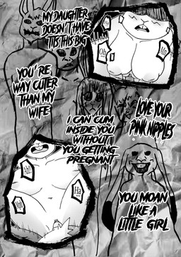 accessory ainu_clothing animal_genitalia animal_penis anthro anthro_on_anthro anthro_penetrated anthro_penetrating anus big_breasts big_ears breasts buckteeth canine_genitalia canine_penis clothing collar collarbone dialogue eyebrows feet female female_penetrated flashback floppy_ears fur genitals hair headband imminent_sex imminent_vaginal navel nipples nude nude_anthro nude_female nude_male penetration penile penis predator/prey sex simple_background size_difference smaller_female smaller_penetrated teeth text thick_thighs tools vaginal vaginal_penetration vulva white_background white_body white_fur white_hair efradraws northwind_(efradraws) isepo_(efradraws) uspul_(efradraws) canid canine canis lagomorph leporid mammal rabbit wolf absurd_res black_and_white comic digital_media_(artwork) english_text halftone hi_res monochrome