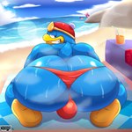 anthro beak big_butt butt condom duo genitals group huge_butt male nipples non-mammal_nipples penis sexual_barrier_device slightly_chubby slightly_chubby_male solo_focus trio murderdroid_(artist) kirby_(series) nintendo bandana_waddle_dee king_dedede kirby avian bird waddle_dee 1:1 absurd_res hi_res