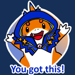 3_fingers anthro badge beady_eyes black_eyes blue_cloak blue_clothing border circle_eyebrows cloak cloak_only clothing exclamation_point eyebrows fangs fingers gills gradient_background happy hood_up hooded_cloak male male_anthro motivational_art multicolored_body multicolored_fin multicolored_skin open_mouth open_smile orange_body orange_eyebrows orange_fin orange_skin raised_hands red_tongue semi-anthro simple_background smile solo straight_arms teeth text tongue torn_cloak torn_clothing white_body white_border white_skin skywater mario_party_(series) mario_party_superstars nintendo chewsday aquatic fish shark 1:1 2026 adobe_photoshop_(artwork) alpha_channel digital_drawing_(artwork) digital_media_(artwork) english_description english_text flat_colors hi_res icon