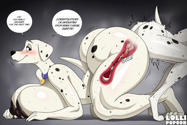 all_fours animal_genitalia animal_penis anthro anthro_on_anthro anthro_penetrated anthro_penetrating anthro_penetrating_anthro areola ass_to_ass ass_up assertive_female big_breasts big_butt black_areola black_body black_fur black_nipples black_nose blue_collar blush bodily_fluids breasts butt canine_genitalia canine_penis cervix collar collar_only cum cum_in_uterus cum_in_vagina cum_inside defloration dialogue dominant dominant_female duo erection female female_anthro female_penetrated fur genital_fluids genitals huge_breasts huge_butt inexperienced internal internal_vaginal knot knot_root knotted_penis knotting larger_anthro larger_female larger_penetrated male male/female male_anthro male_penetrating male_penetrating_female male_virgin mature_female nipples nude nude_anthro nude_female nude_male orgasm_face parent_incest penetration penile penile_penetration penis penis_in_vagina reverse_doggystyle sex sex_education shaking side_view size_difference smaller_anthro smaller_male speech_bubble stated_virginity sweat sweatdrop sweaty_breasts sweaty_butt text tremble_spikes trembling uterus vaginal vaginal_canal vaginal_fluids vaginal_fluids_on_penis vaginal_knotting vaginal_penetration virgin white_body white_fur young young_male lollipopcon 101_dalmatians disney perdita canid canine canis dalmatian domestic_dog mammal english_text hi_res signature incest_(lore) mother_(lore) mother_and_child_(lore) mother_and_son_(lore) parent_(lore) parent_and_child_(lore) parent_and_son_(lore) son_(lore)