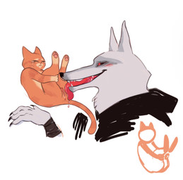 andromorph andromorph/male anthro anus blush bodily_fluids claws clitoris clothing crying cunnilingus drooling duo eyes_closed fur genitals holding_leg holding_legs_up intersex intersex/male legs_up licking long_tongue male nude open_mouth oral orange_body orange_fur oversized_oral pawpads red_eyes saliva sex size_difference tail tears tongue tongue_out vaginal vulva white_body white_fur late_kila dreamworks puss_in_boots_(franchise) death_(puss_in_boots) puss_in_boots_(dreamworks) canid canine canis domestic_cat felid feline felis mammal wolf hi_res trans_(lore) trans_man_(lore)