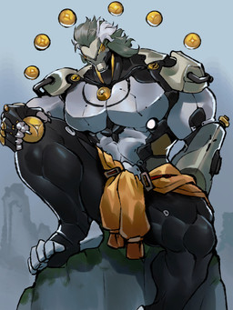 abs anthro arm_on_knee ball baoding_balls barazoku bent_leg big_muscles big_pecs biped blush blush_lines bodily_fluids bottomwear claws clothed clothing finger_claws levitating_object loincloth machine male mane metallic_body muscular muscular_anthro muscular_male muscular_thighs nipples outside pecs rock self_grope shendyt shendyt_only silver_body sitting solo thick_thighs topless topless_anthro topless_male white_mane saury_(artist) mihoyo zenless_zone_zero banyue_(zenless_zone_zero) android felid mammal pantherine robot robot_anthro 2025 3:4 absurd_res digital_drawing_(artwork) digital_media_(artwork) hi_res