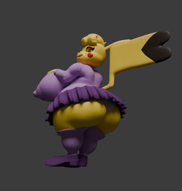 anthro big_breasts big_butt bottomwear breasts butt clothed clothing cosplay_pikachu_(costume) dress_shoes female female_anthro huge_breasts huge_butt huge_thighs legwear low-angle_view nipples presenting presenting_hindquarters puffy_nipples skirt slightly_chubby slightly_chubby_anthro slightly_chubby_female stockings sweater thick_thighs thigh_highs topwear upskirt worm's-eye_view conditional_dnp ori-doggo nintendo pokemon cosplay_pikachu_(character) pikachu_libre volta_(ori-doggo) generation_1_pokemon pikachu pokemon_(species) 3d_(artwork) blender_(artwork) blender_cycles_(artwork) digital_media_(artwork)