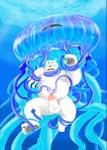 anthro balls belly big_belly blush bodily_fluids bound cum duo erection feet feral fur genital_fluids genitals humanoid_genitalia humanoid_hands humanoid_penis kemono male moobs nipples overweight overweight_male penetration penis scar tentacles underwater urethral urethral_penetration water white_body white_fur morino8484 bear cnidarian jellyfish mammal marine medusozoan polar_bear ursine 2022 hi_res