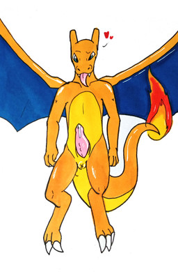anthro anus bodily_fluids claws fire flying genital_fluids genitals male membrane_(anatomy) membranous_wings penis precum puffy_anus solo tail tapering_penis tongue tongue_out wings glury_the_unown mythology nintendo pokemon charizard dragon generation_1_pokemon mythological_creature mythological_scalie pokemon_(species) scalie absurd_res hi_res traditional_media_(artwork)