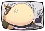 anthro belly belly_expansion belly_inflation big_belly big_breasts bloated blobby bottom_heavy breasts burping clothed clothing dialogue duo expansion female female_anthro huge_belly huge_breasts huge_hips huge_thighs hyper hyper_belly hyper_hips hyper_thighs immobile inflation looking_at_another morbidly_obese morbidly_obese_anthro morbidly_obese_female obese obese_anthro obese_female onomatopoeia overweight overweight_anthro overweight_female profanity size_difference sound_effects stuffing text thick_thighs weight_gain wide_hips maddeku elisa_(maddeku) ellie_(maddeku) deer fancy_rat mammal murid murine rat rodent 2019 digital_media_(artwork) english_text hi_res