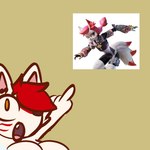 4_fingers anthro female fingers hair red_hair solo teeth white_body yellow_eyes arturfox epic_games fortnite chara_senko_yukimoto kimiko_five-tails canid canine fox mammal 1:1 meme