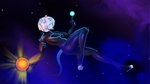 anthro covered_eyes femboy floating lying macro male on_back solo space spacesuit star tail tail_ridge terra_macro untier biscuit_(voltersky) mammal mouse murid murine rodent 16:9 widescreen