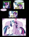 2016 bag comic dialogue digital_media_(artwork) duo english_text equid equine feathered_wings feathers female feral friendship_is_magic fur grass hair hasbro heart_symbol hi_res horn incest_(lore) kiss_on_lips kissing landscape magic male mammal multicolored_hair my_little_pony mythological_creature mythological_equine mythology outside paperlover plant purple_body purple_eyes purple_feathers purple_fur purple_hair shining_armor_(mlp) shrub sky text tree twilight_sparkle_(mlp) unicorn white_body white_fur winged_unicorn wings