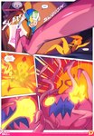 adventure_time cartoon_network clothed clothing comic doxy duo elemental_creature english_text female fionna_the_human fire fire_creature flame_princess hair hi_res human humanoid mammal not_furry princess red_hair royalty text url