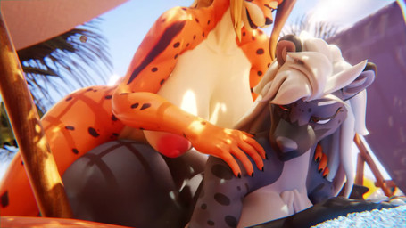 ahoge anal anal_penetration anthro anus backsack ball_slap ball_squish balls balls_deep balls_touching beach big_balls big_breasts big_butt big_penis bouncing_balls bouncing_breasts bouncing_butt breasts butt butt_jiggle cat_tail day eyebrows eyelashes from_behind_position genitals grey_body gynomorph gynomorph/gynomorph gynomorph_penetrated gynomorph_penetrating hair hands_on_shoulders huge_butt intersex intersex/intersex intersex_penetrated intersex_penetrating jiggling lying markings multiple_angles music nipples on_front outside palm_tree penetration penile penile_penetration penis penis_in_ass pink_nipples plant prone_bone_position red_eyes round_ears sex sex_on_the_beach slap spots spotted_body squish thick_thighs tree white_butt white_chest white_eyebrows white_hair wide_hips xaz3d gunslinger_(xaz3d) felid hyena mammal 16:9 3d_(artwork) 3d_animation animated digital_media_(artwork) hi_res short_playtime sound video widescreen