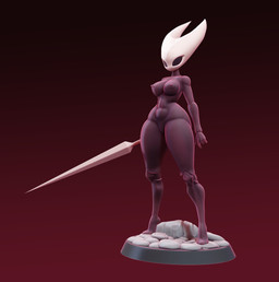 anthro areola black_areola black_body black_eyes black_nipples breasts empty_eyes featureless_crotch female front_view holding_object holding_weapon navel nipples red_background simple_background solo thick_thighs weapon white_body wide_hips the-great-pipmax hollow_knight_(franchise) team_cherry hornet_(hollow_knight) arachnid arthropod spider 2025 3d_(artwork) digital_media_(artwork) hi_res