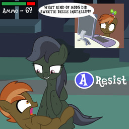 age_difference button_prompt computer cowgirl_position dominant dominant_female duo electronics evil_grin female female_on_top female_penetrated female_rape feral forced from_front_position gameplay_mechanics gui health_bar male male/female male_on_bottom male_penetrating male_penetrating_female male_raped older_penetrated on_bottom on_top penetration rape scar sex smile text vaginal vaginal_penetration young young_feral cloppy_hooves friendship_is_magic hasbro my_little_pony button_mash_(mlp) equid equine horse mammal pony undead zombie 1:1 absurd_res english_text hi_res