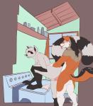 2019 2d_animation abraxocleaner animated anthro anthro_on_anthro anthro_penetrated anthro_penetrating anthro_penetrating_anthro anus butt canid canine canis detailed_background duo erection female female_penetrated flat_colors frame_by_frame friends from_behind_position fuzzamorous genitals hi_res inside jack-jackal_(character) jackal looking_at_viewer looking_back male male/female male_penetrating male_penetrating_female mammal open_mouth penetration penile penile_penetration penis penis_in_pussy procyonid pussy raccoon robin_raccoon sex short_playtime tongue tongue_out vaginal vaginal_penetration
