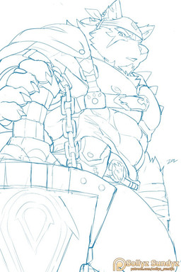 abs anthro barazoku chain ear_piercing ear_ring looking_at_viewer male melee_weapon nipples open_mouth patreon_logo patreon_username piercing ring_piercing simple_background solo sword text weapon white_background sollyz patreon canid canine canis mammal wolf 2018 digital_drawing_(artwork) digital_media_(artwork) hi_res signature sketch url