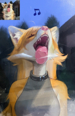 5_fingers anthro breasts building collar countershade_fur countershading electronics eyes_closed fangs female feral fingers forest fur hair halterneck house inner_ear_fluff licking_window long_hair note open_mouth orange_body orange_fur outside phone photo_reference pink_nose plant sky snow snowing solo teeth text tongue tongue_out tree tuft whiskers rylebee canid canine fox mammal red_fox true_fox 2025 artist_name digital_drawing_(artwork) digital_media_(artwork) hi_res photography_(artwork) reference_image shaded soft_shading