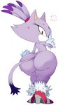 annoyed anthro big_butt butt female huge_butt nude solo thick_thighs wide_hips raccoonshinobi third-party_edit sega sonic_the_hedgehog_(series) blaze_the_cat domestic_cat felid feline felis mammal hi_res