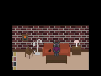 anthro blush blush_lines brick brick_wall brown_body brown_eyes brown_fur cellphone chair coffee_table dialogue electronics floor_lamp fur furniture grey_body grey_fur heart_symbol hearts_around_head inside inviting_to_sex lamp living_room male on_sofa one_eye_closed phone phone_call purple_eyes sitting sitting_on_sofa sofa solo sound_effects surprised table text text_box wall_(structure) wink saucy_sam j._r._r._tolkien middle-earth_(tolkien) the_lord_of_the_rings cody_(saucy_sam) eye_of_sauron sebastian_(saucy_sam) bear brown_bear felid feline grizzly_bear lynx mammal ursine 2026 4:3 animated better_version_at_source digital_media_(artwork) english_text long_playtime pixel_(artwork) pixel_animation sound video