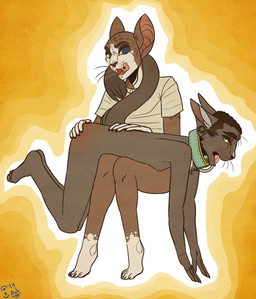 barefoot black_hair blue_eyes bottomless breasts brown_fur cat clothed clothing collar darryl_(caffeinecat) ear_piercing feline female fur green_eyes grey_fur hair half-dressed male mammal nude open_mouth piercing plain_background semi-colon shaved shirt small_breasts spanking submissive sunni_(caffeinecat) tongue whiskers white_fur
Rating: Questionable
Score: -5
User: nimmynimms
Date: February 18, 2015 barefoot black_hair blue_eyes bottomless breasts brown_fur cat clothed clothing collar darryl_(caffeinecat) ear_piercing feline female fur green_eyes grey_fur hair half-dressed male mammal nude open_mouth piercing plain_background semi-colon shaved shirt small_breasts spanking submissive sunni_(caffeinecat) tongue whiskers white_fur
Rating: Questionable
Score: -5
User: nimmynimms
Date: February 18, 2015