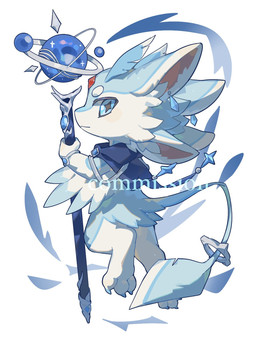 3_claws 3_toes 4_ears accessory ambiguous_anthro ambiguous_gender anthro biped blue_body blue_claws blue_cloak blue_clothing blue_eyes bracelet chibi claws cloak clothing dipstick_tail eyebrows facial_tuft feet forehead_gem furgonomics gem holding_object holding_staff iris jewelry looking_at_viewer looking_back looking_back_at_viewer markings mostly_nude_ambiguous mostly_nude_anthro mouth_closed multi_ear multicolored_body pupils red_gem simple_background solo staff star_pupils symbol-shaped_pupils tail tail_accessory tail_markings toe_claws toes tuft unusual_pupils white_background white_body white_tail_tip winged_arms wings theresnobody827 avali avian 2026 digital_drawing_(artwork) digital_media_(artwork) full-length_portrait hi_res portrait shaded three-quarter_portrait