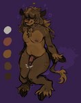 ankle_tuft anthro arm_tuft bangs bodily_fluids brown_body brown_ears brown_feet brown_fur brown_hair brown_hands brown_legs brown_tail chest_tuft cloven_hooves color_swatch cow_ears cum cum_on_leg facial_piercing feet femboy front_view fur genital_fluids genitals hair hair_over_eyes heart_symbol hooves horn humanoid_genitalia humanoid_penis leg_tuft male navel nipples nose_piercing nose_ring nude penis penis_between_thighs piercing pink_nipples pink_nose pink_penis purple_background ring_piercing shadow shoulder_tuft simple_background slightly_chubby smile solo tail tail_tuft thin_tail tuft vein veiny_penis wide_waist wrist_tuft sphynxx11 third-party_edit bovid bovine cattle mammal absurd_res color_edit colored hi_res