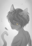 anthro male simple_background solo white_background meammy domestic_cat felid feline felis mammal