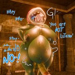 anthro bodily_fluids breasts detailed_background dialogue duo female genitals gynomorph intersex intersex/female onomatopoeia penis plant rumbling_stomach saliva sound_effects text tongue vore sonlink cryptiacurves_(modeler) mario_bros nintendo fan_character elemental_creature elemental_humanoid flora_fauna humanoid piranha_plant plant_humanoid shyguy absurd_res hi_res
