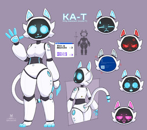 3_toes 4_fingers :3 :o angry anthro anthrofied arm_tattoo aroused black_face blue_eyes blue_fingers blue_inner_ear blue_mouth blue_nose blue_pawpads blue_screen_of_death blue_toes blush blush_lines bodily_fluids breasts caution_sign chart cheek_tuft club_arms cross-popping_vein cutaway eyes_closed facial_expressions facial_tuft featureless_breasts featureless_crotch feet female fingers floating_fingers for_a_head front_view gesture grey_background half-closed_eyes height_chart hello_world hindpaw logo looking_at_viewer looking_back looking_back_at_viewer machine medium_breasts message_box name_drop narrowed_eyes open_:3 open_mouth open_smile pawpads paws rear_view robot_joints screen screen_face segmented_body simple_background smile solo speech_bubble standing surprised sweat sweatdrop talking_to_viewer tattoo text thick_thighs toes tuft waving white_body wide_eyed wide_hips razgrizdl microsoft microsoft_windows pudu_robotics ka-t bellabot domestic_cat felid feline felis mammal object_head robot robot_anthro screen_head 2025 artist_logo cel_shading english_text full-length_portrait hi_res model_sheet multiple_images portrait shaded spanish_text three-quarter_portrait