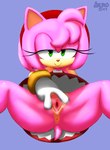 anus bedroom_eyes bottomless butt clothed clothing female genitals looking_at_viewer narrowed_eyes nude pussy seductive simple_background smile spread_pussy spreading tail urethra aerosin sega sonic_the_hedgehog_(series) amy_rose eulipotyphlan hedgehog mammal 2024 hi_res