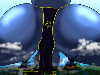 anthro big_butt blue_body breasts butt butt_focus cloud destruction female genitals horn macro macro_anthro macro_focus nude presenting scales size_difference solo solo_focus tail vulva spicyscaliearts dungeons_and_dragons european_mythology hasbro mythology wizards_of_the_coast ilzirathrax blue_dragon_(dnd) chromatic_dragon_(dnd) dragon dragon_(dnd) dragonborn_(dnd) mythological_creature mythological_scalie scalie western_dragon 4:3 digital_media_(artwork) hi_res