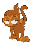 3_toes all_fours annoyed anthro bent_over bloon butt eye_roll feet female looking_at_viewer looking_back on_model paws presenting presenting_hindquarters shaking_butt solo tail toes fatalafterdark pinkanimations bloons_tower_defense ninja_kiwi twitter dart_monkey_(bloons) haplorhine mammal monkey primate 2d_animation animated hi_res motion_tweening no_sound short_playtime webm