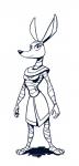 anthro breasts clothing egyptian egyptian_clothing female jewelry navel necklace shendyt small_breasts smile solo usekh wrappings unknown_artist disney ducktales ducktales_(2017) amunet_(ducktales) anubian_jackal canid canine canis jackal mammal blue_and_white hi_res monochrome