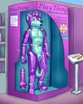 anthro bdsm blue_body blue_countershading container countershade_torso countershading dildo for_sale handle handles_on_hips handles_on_shoulders in_container in_package inflatable inside latex latex_transformation lock_bulge male nude null_bulge packaging penetrable_sex_toy_in_mouth pool_toy purple_body restrained sex_toy solo standing toyholes transformation neatnick animate_inanimate living_inflatable living_pool_toy living_sex_doll mammal mustelid otter 4:5 absurd_res hi_res