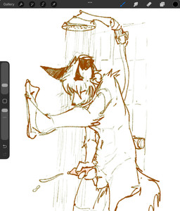 anthro arm_tuft ball_tuft balls bodily_fluids cum drawing_program ejaculation elbow_tuft eyes_closed floppy_ears genital_fluids genitals hair male masturbation navel penis shoulder_tuft shower shower_head skinny_anthro skinny_male solo standing tail tuft user_interface serpent_x canid canine fox mammal hi_res sketch