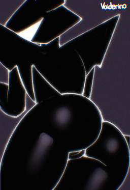 armor big_butt black_body butt female female_humanoid genitals glistening glistening_butt glistening_legs headgear helmet horn innie_vulva looking_back low-angle_view purple_background rear_view shadow_vulva simple_background solo text thick_thighs umbraphilia vulva voider_(artist) deltarune undertale_(series) roaring_knight darkner humanoid shadow_creature 2025 artist_name chromatic_aberration digital_media_(artwork) hi_res