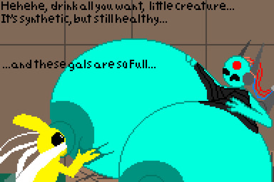 anthro big_breasts bodily_fluids breasts duo excessive_lactation female huge_breasts hyper hyper_breasts hyper_lactation lactating machine male male/female nipples non-mammal_nipples simple_background wire chaythefunnyman rain_world videocult looks_to_the_moon_(rain_world) monk_(rain_world) humanoid iterator_(rain_world) robot robot_humanoid slugcat 3:2