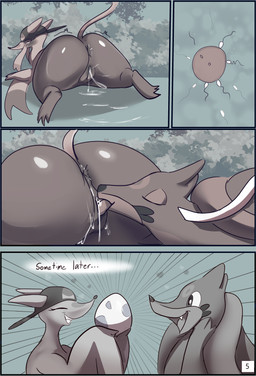 2_tails 3_fingers 3_toes accessory after_sex after_vaginal all_fours alternate_color alternate_species anthro anus big_butt blush bodily_fluids butt claws cleaning_partner clothing cum cum_in_vagina cum_inside cum_on_ground cum_pool cum_string cunnilingus detailed_background duo egg eyes_closed eyeshadow feet felching female fin fingers flat_chested forest forest_background fur genital_fluids genitals happy hat headgear headwear holding_egg holding_object impregnation leaking_cum licking_cum looking_back lying makeup male male/female motion_lines multi_tail multicolored_body nature nature_background on_front oral plant pokemon_egg raised_tail red_eyes ribbons semi-anthro sex smile spread_legs spreading tail teeth text thick_thighs toe_claws toes tongue tree vaginal vulva whiskers squaresville nintendo pokemon floatzel generation_2_pokemon generation_4_pokemon generation_5_pokemon hybrid legendary_pokemon mammal mienshao mustelid musteline pokemon_(species) suicune true_musteline weasel 2025 absurd_res digital_media_(artwork) hi_res monochrome sepia
