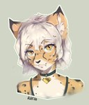 anthro female smile solo welive aurora_(spacecamper) cheetah felid feline mammal bust_portrait portrait