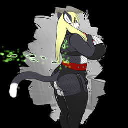anthro balls_expansion big_breasts breast_expansion breasts bulge expansion fitting_room genital_expansion growth gynomorph huge_breasts hyper hyper_breasts interrobang intersex locker_room magic penis_expansion solo tail weight_gain gillpanda felid mammal