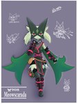 action_pose anthro boots breasts clothing dagger female footwear melee_weapon pose shoes small_breasts solo weapon ackee nintendo pokemon generation_9_pokemon meowscarada pokemon_(species) 3:4 absurd_res hi_res