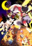 ambiguous_gender anthro bow_(feature) bow_tie breasts female group holidays pseudo_clothing trick-or-treating ferir halloween nintendo pokemon braixen canid canine delphox dewott fennekin generation_4_pokemon generation_5_pokemon generation_6_pokemon generation_7_pokemon lucario lycanroc mammal midday_lycanroc midnight_lycanroc pokemon_(species) zoroark 2016 hi_res