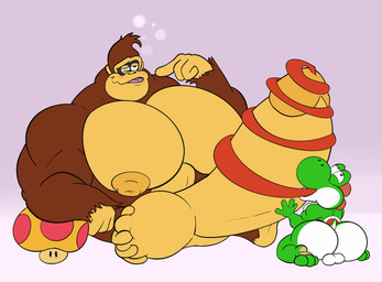 ball_size_difference balls big_butt big_muscles big_pecs big_penis butt duo genitals huge_muscles huge_pecs huge_penis hyper hyper_genitalia hyper_muscles hyper_pecs hyper_penis male male/male muscular object_in_urethra pecs penetration penis size_difference urethral urethral_penetration yaboivanillo donkey_kong_(series) mario_bros nintendo donkey_kong_(character) yoshi hi_res