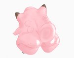 ambiguous_gender big_butt butt cellulite huge_butt pink_body pink_skin short_stack solo tail teapot_(body_type) thick_thighs wide_hips wings p3nda nintendo pokemon clefairy generation_1_pokemon pokemon_(species)